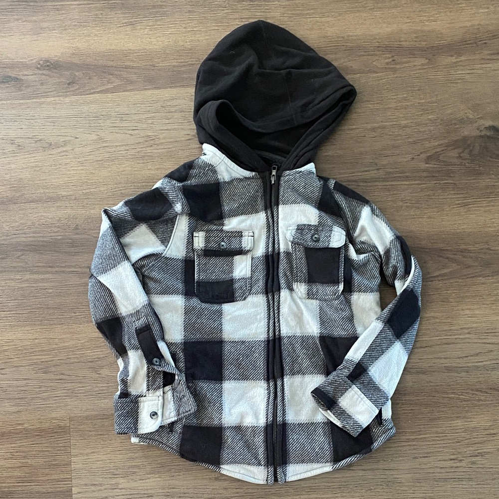 Urban Outfitters Kids Checkered Hoodie w/ Oversized Hood